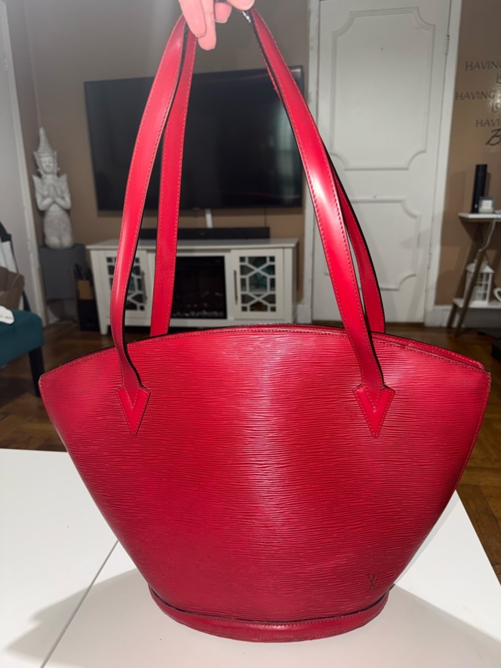 Louis Vuitton Red Epi Leather Red Bag